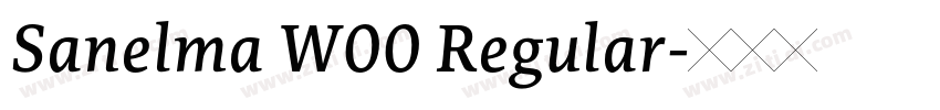 Sanelma W00 Regular字体转换
